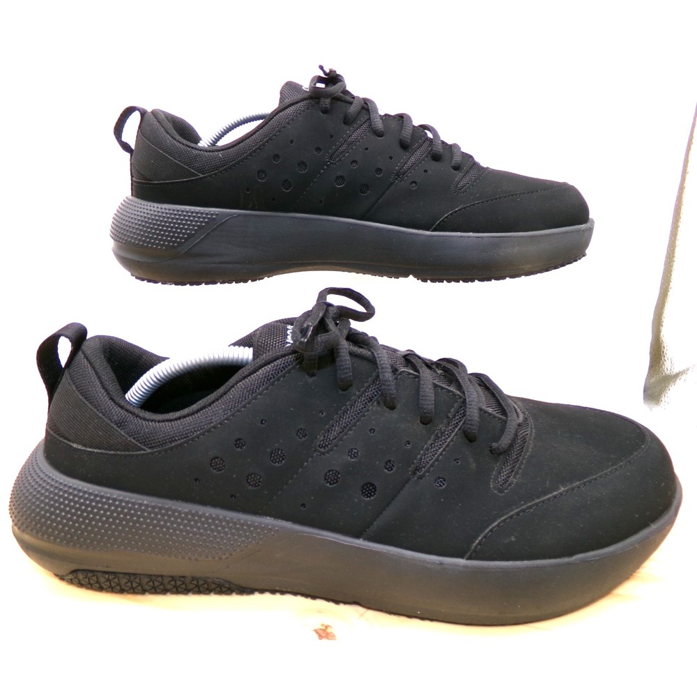 Crocs LiteRide On the Clock Work Sneakers 209475 Mens Black Sz 12 Slip Resistant